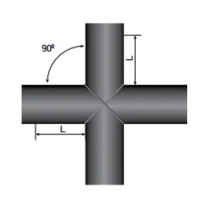 Крестовина сварная SDR 21 Ø 710 мм L 400 мм